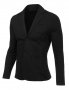 Мъжко черно елегантно памучно сако, снимка 1