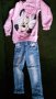 дънки и блуза с картинка 98 см, снимка 1 - Детски Блузи и туники - 22363679