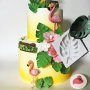 Монстера Тропическо Хаваи листо силиконов молд форма декорация украса торта фондан