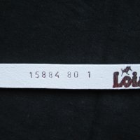 Тънък бял кожен колан Lois нов, снимка 3 - Колани - 25364056