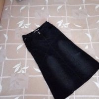 Елегантна джинсова пола, снимка 1 - Поли - 19438986