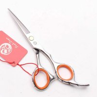 Комплект професионални фризьорски ножици 5'5 и 6 инча, снимка 4 - Фризьорски принадлежности - 12729689