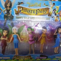 4 бр Tinker Bell Феи феички Пирати зън зън камбанки камбанките пластмасови играчки фигурки PVC торта, снимка 2 - Фигурки - 22109465
