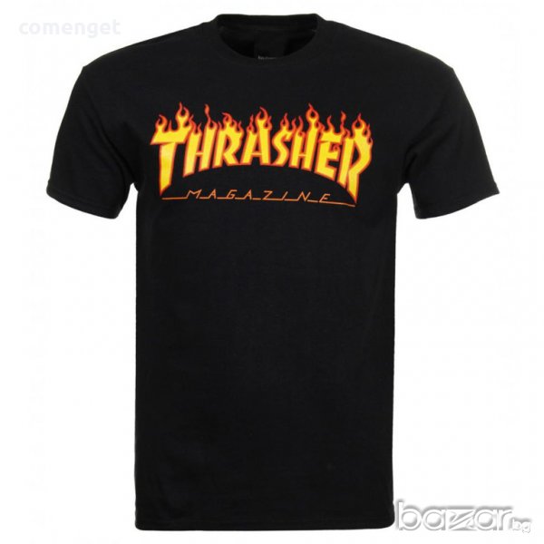 Мъжка тениска с THRASHER MAGAZINE принт! Бъди различен, поръчай с твоя идея! , снимка 1