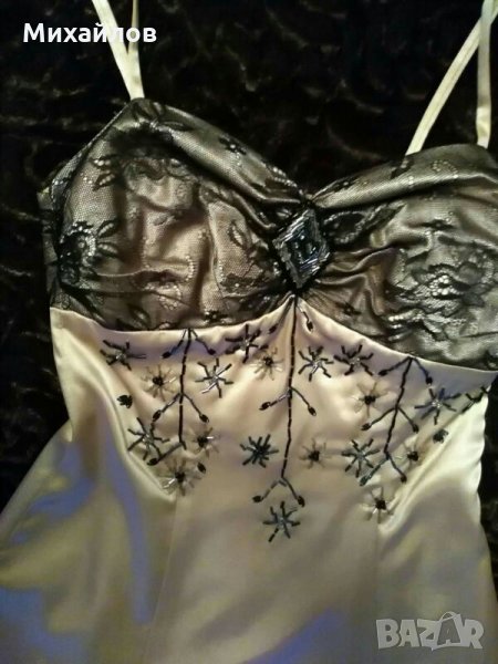 Бална официална рокля с дантела, снимка 1