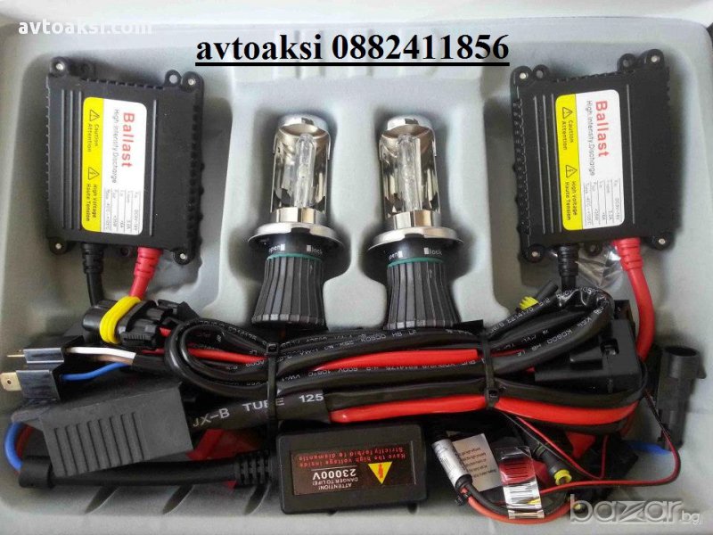 Bi-xenon система H4- 35w 6000к къси и дълги на едно, снимка 1