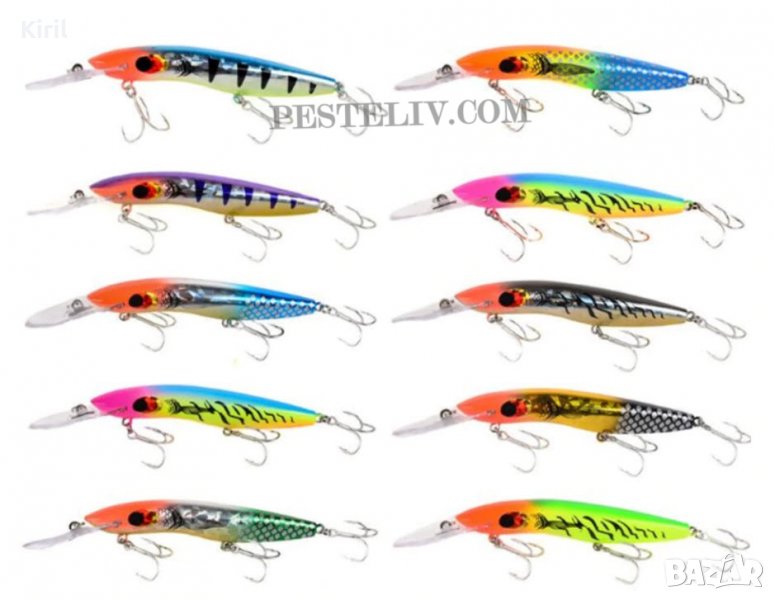 Воблер прототип на  Halco Sorcerer Дълбочина на газене 8 метра  , снимка 1