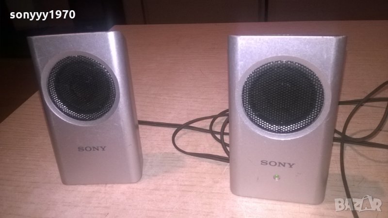 sony жестоки активни колонки-11х6х2см-внос белгия, снимка 1