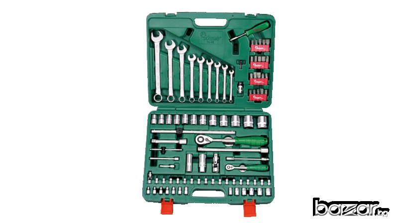 Гедоре 1/4"-1/2" к-т 89 бр/4-32мм./.хром ванадий, снимка 1