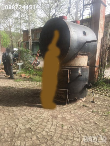 Котел на Твърдо гориво 555кв метрови дърва въглища пелети с горелка, снимка 1