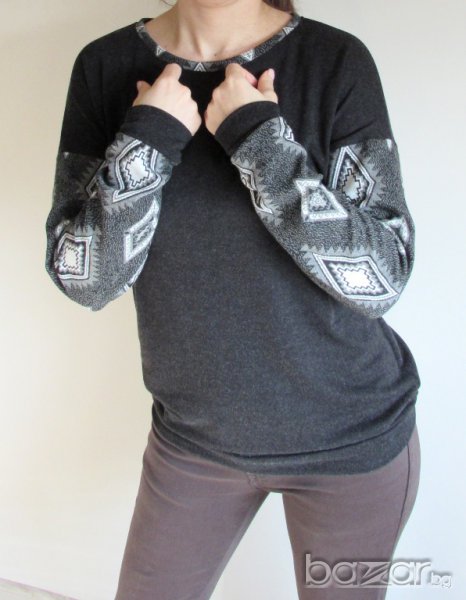 Елегантен пуловер в черно, снимка 1