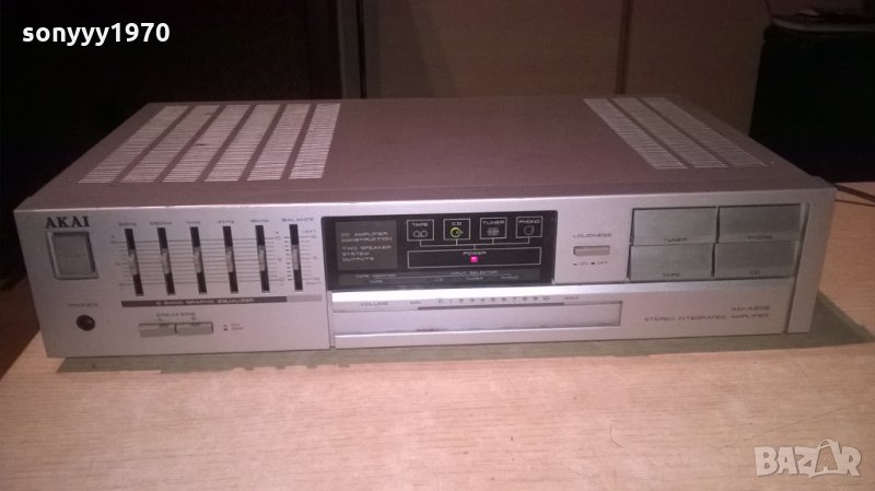 &akai am-a202 stereo amplifier-внос швеицария, снимка 1