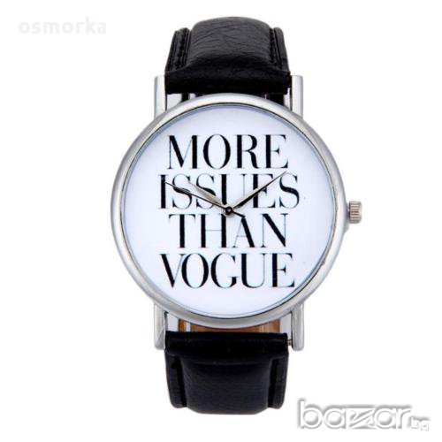 Дамски часовник с кожена каишка стилен нов мода моден, снимка 1