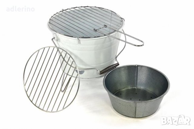  Грил кофа, кофа-грил, мини грил, парти грил, парти барбекю, мини барбелкю, зелен цвят, снимка 6 - Барбекюта - 24782955