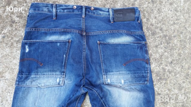 G Star Jeans Grayson Straight Fit Medium Aged, снимка 6 - Дънки - 26041761