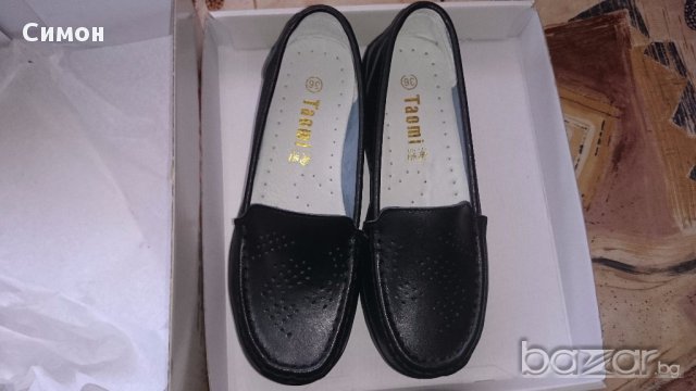 Дамски кожени обувки, снимка 2 - Дамски ежедневни обувки - 16891424