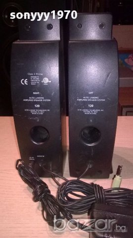 Alteg lansing+adaptor-колони с усилвател-внос швеицария, снимка 7 - Тонколони - 16255782
