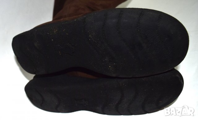 Дамски велурени ботуши естествена кожа кафеви, снимка 5 - Дамски ботуши - 25130922