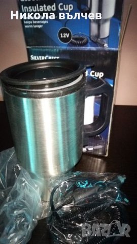 Термо чаша с подгряване на 12 волта, снимка 2 - Кани - 25302914