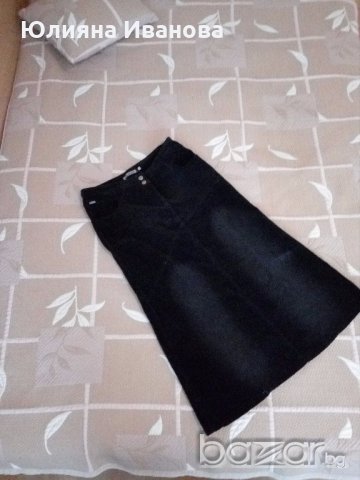 Елегантна джинсова пола, снимка 1 - Поли - 19438986
