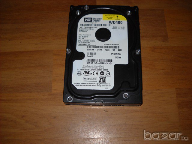хард диск за компютър WD400 Western Digital 40 GB-SАTA 3.5” 7200 RPM.При покупка на повече от един х