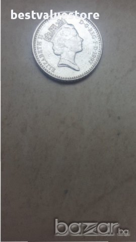 Монета 5 Английски Пени 1997г. / 1997 5 Pence UK Coin KM# 937b