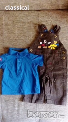 Страхотен пролетен Дисни Мики Маус сет за момченце 6-9 месеца, снимка 2 - Комплекти за бебе - 21475862
