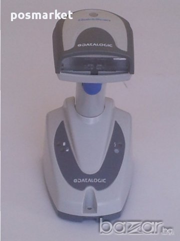 Безжичен баркод скенер Datalogic QuickScan M2130 USB -бял, снимка 1