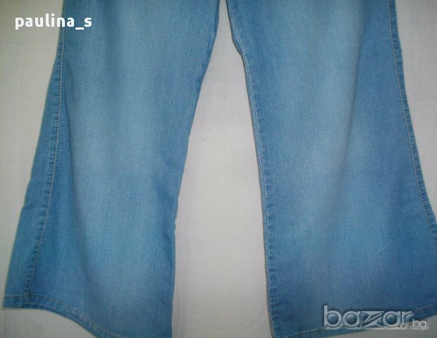Уникални дънки "Clarion" jeans / широки крачоли , снимка 4 - Къси панталони и бермуди - 14169646