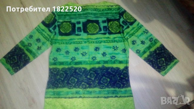 Зелена блуза , снимка 3 - Блузи с дълъг ръкав и пуловери - 24654696