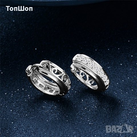 Дамски обеци - Халки, снимка 5 - Обеци - 21980508