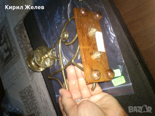 Стар Месингов свещник, снимка 6 - Антикварни и старинни предмети - 23208480