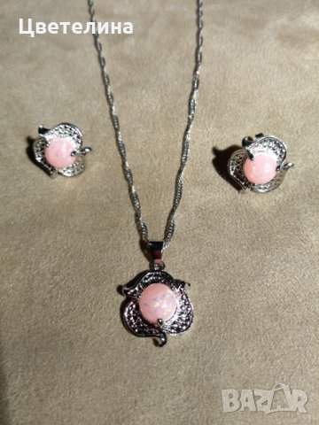 Комплекти от колие и обеци , снимка 4 - Бижутерийни комплекти - 25095565