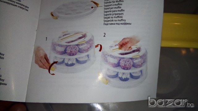 Кутия за торта, кексчета, поднос, стойка за сладки/кексчета - ИТАЛИЯ , снимка 9 - Кутии за храна - 20314846