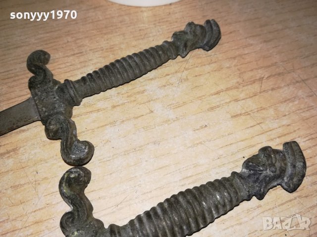 антики-31х7см-2бр ретро ножове-метал-внос швеицария, снимка 15 - Колекции - 21600216