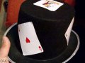 ►  мъжка шапка уникален модел с  карти за игра, парти