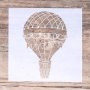 Въздушен Аеро балон шаблон стенсил спрей за торта украса кекс декорация с пудра захар, снимка 1 - Други - 26092650