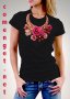 NEW! Дамски тениски CHAIN ROSES с флорален CK дизайн! Поръчай модел с ТВОЯ идея!, снимка 1