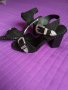 НАЛИчНИ АСОС Черни дамски сандали на ток катарами 37  номер от Англия, снимка 1 - Сандали - 20427873