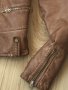 Дамско кожено яке BERSHKA оригинал, size М, бежово-карамелена екокожа, , снимка 10