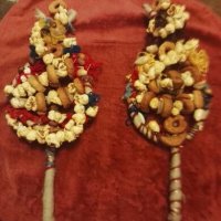 Традиционни ръчно изработени сурвачки от дрян с вълна, естествени материали и сушени плодове., снимка 5 - Други - 16872520