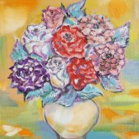 Картина " Букет от рози ", снимка 1 - Картини - 22054867
