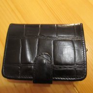 Красиво черно портмоне от дебела телешка кожа с много деления , снимка 1 - Портфейли, портмонета - 14062412