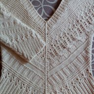 Страхотен мрежест пуловер-"Handknit", снимка 3 - Блузи с дълъг ръкав и пуловери - 16016146