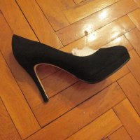Нови обувки от естествен велур - Buffalo London 38 номер, снимка 3 - Дамски обувки на ток - 22462300