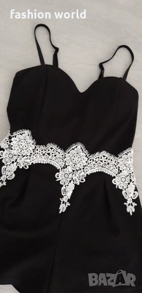 Дамски гащеризон с дантела , снимка 1