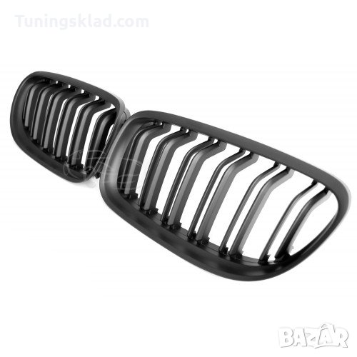 Двойни бъбреци за BMW Е90 / E91 (2008-) М3 дизайн – черен мат, снимка 1