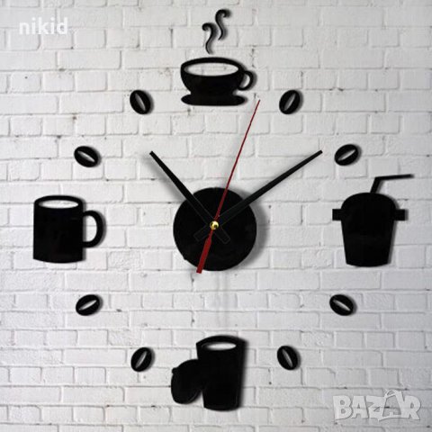 Кухненски Кухня стенен часовник уникален атрактивен дизайн 3D