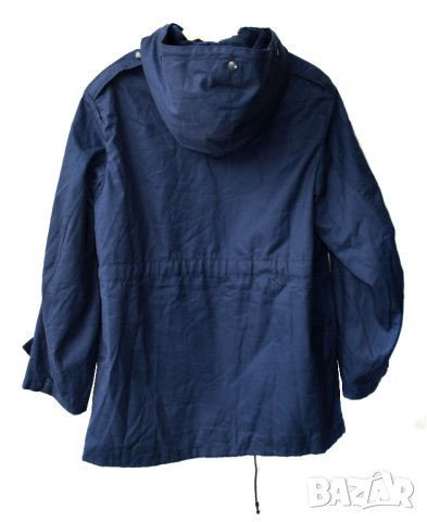 KLU Seyntex мъжко ватирано яке палто с подвижна подплата и качулка тъмно синьо, снимка 3 - Якета - 23560497