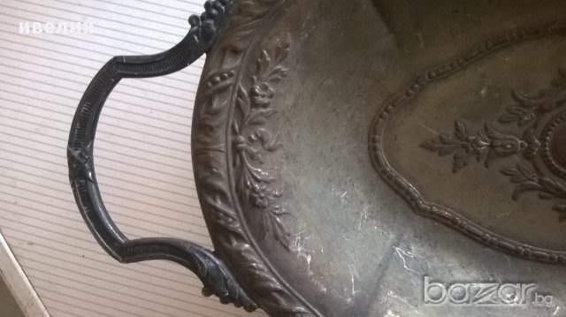 стара посребрена антикварна купа-арт деко, снимка 3 - Антикварни и старинни предмети - 17855664